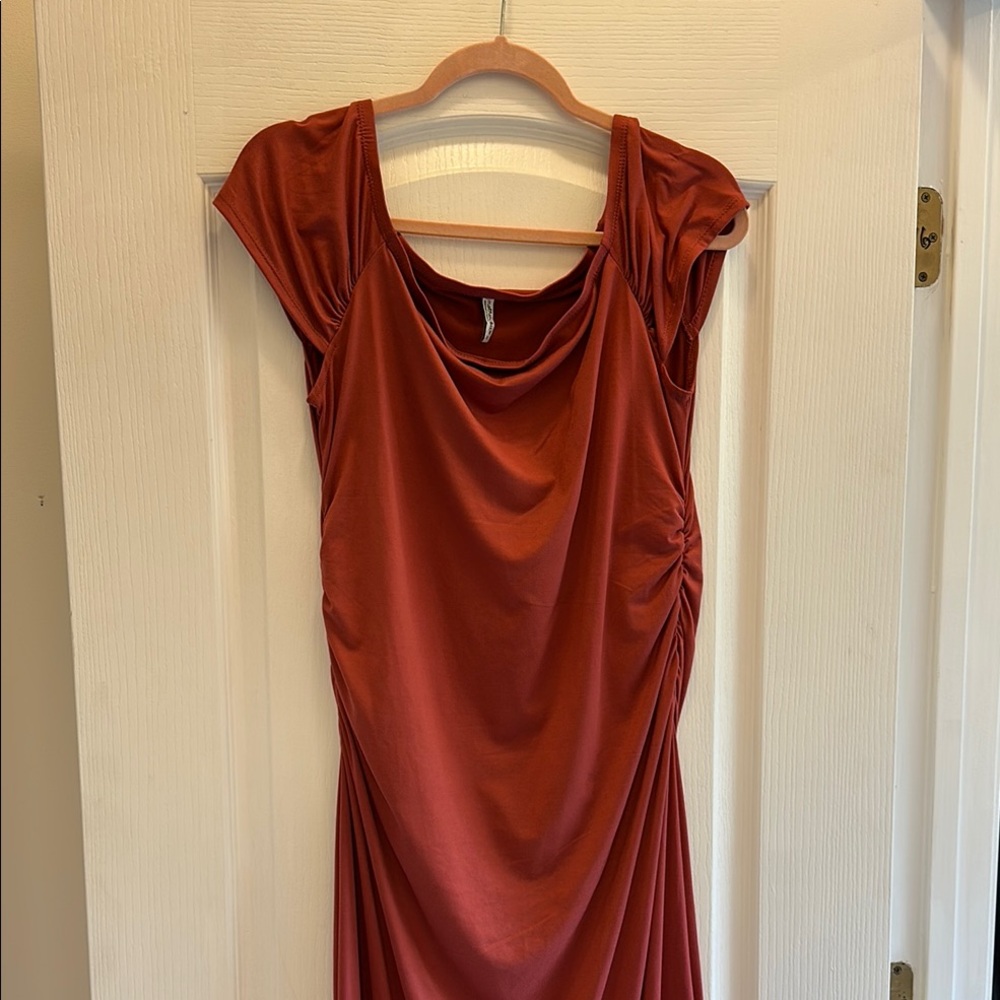 Elegant Rust Dress